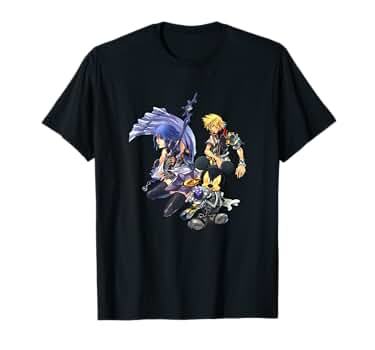 Disney キングダムハーツ2 キャラクター集合 ゲーム Tシャツ S52b Disney キングダムハーツ2 キャラクター集合 ゲーム Tシャツ